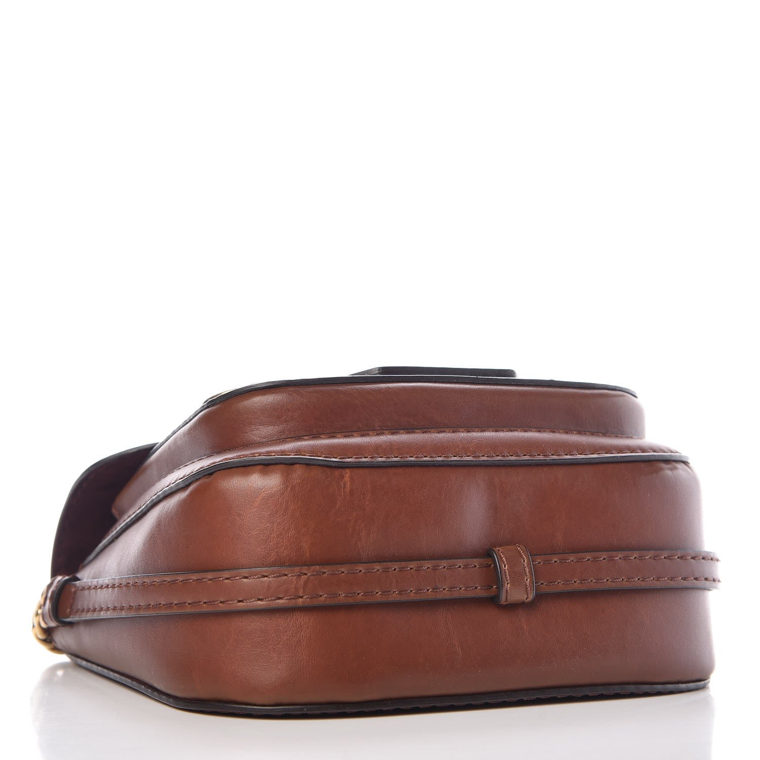 Stella McCartney Eco Alter Nappa Popper Shoulder Bag Cognac 4 of 10