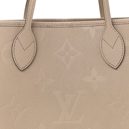 Louis Vuitton Empreinte Monogram Giant Neverfull MM Tourterelle 8 of 10