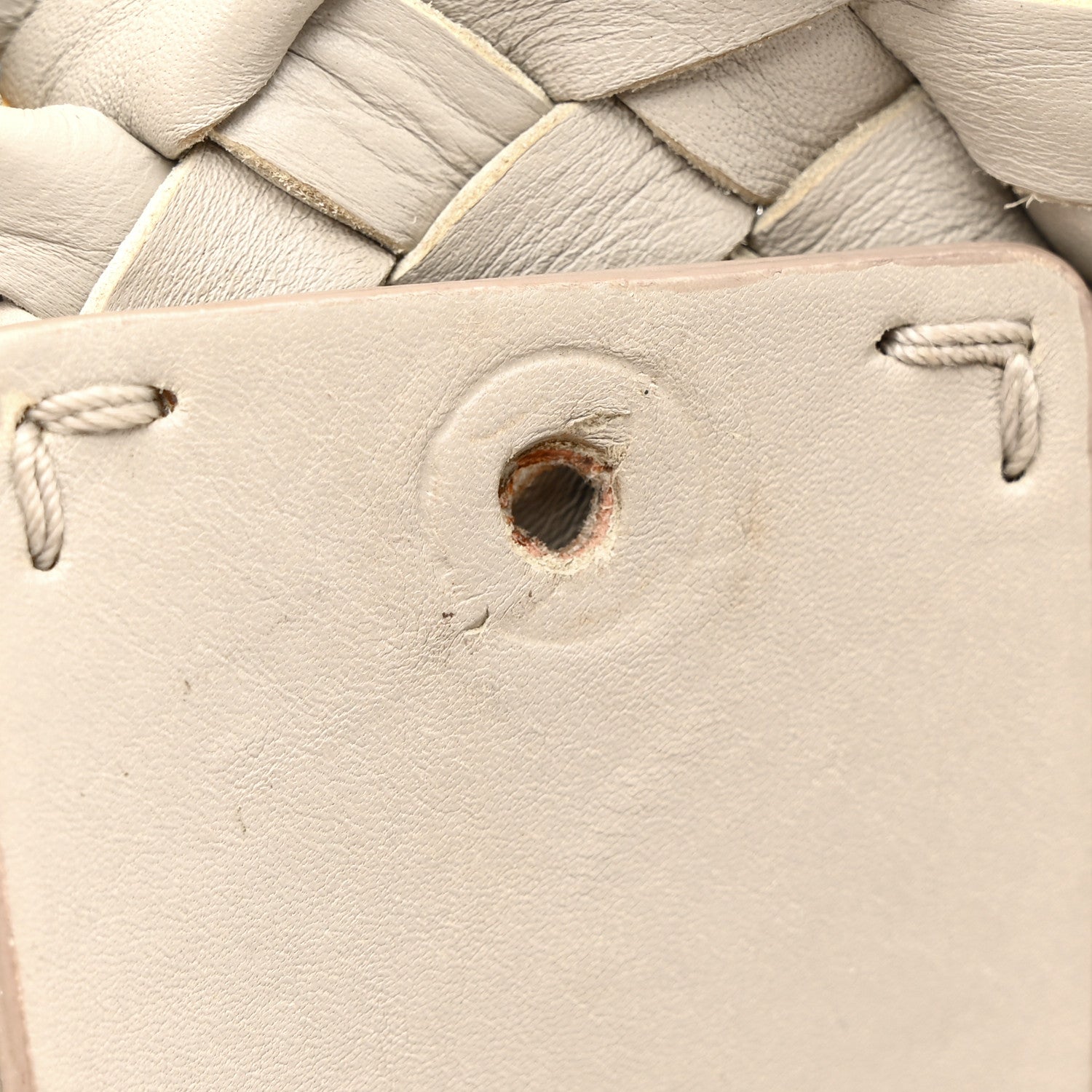 Bottega Veneta Nappa Intrecciato Small Lido Metal Rings Tote Fume 12 of 12