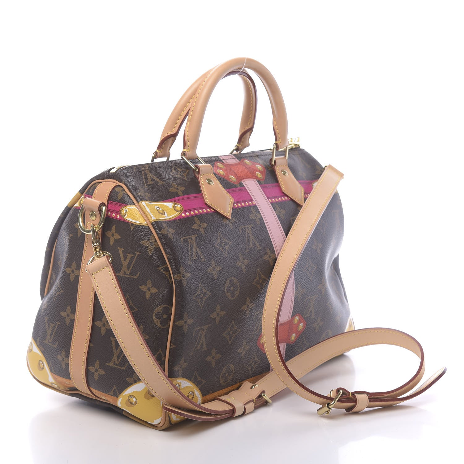 Louis Vuitton Monogram Summer Trunks Speedy Bandouliere 30 3 of 12