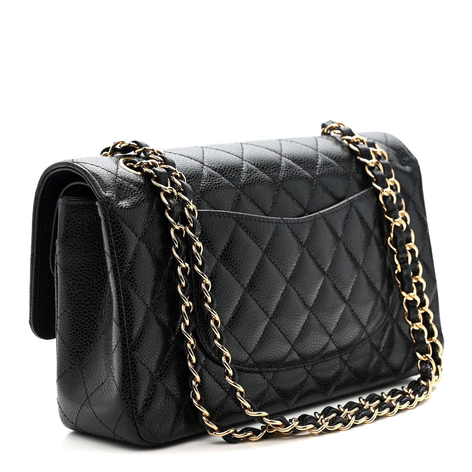 Chanel Caviar Quilted Medium Double Flap Black 3 of 10