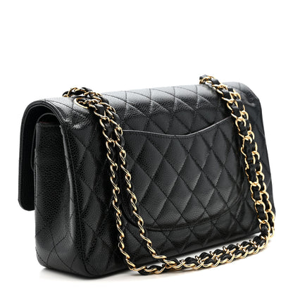 Chanel Caviar Quilted Medium Double Flap Black 3 of 10