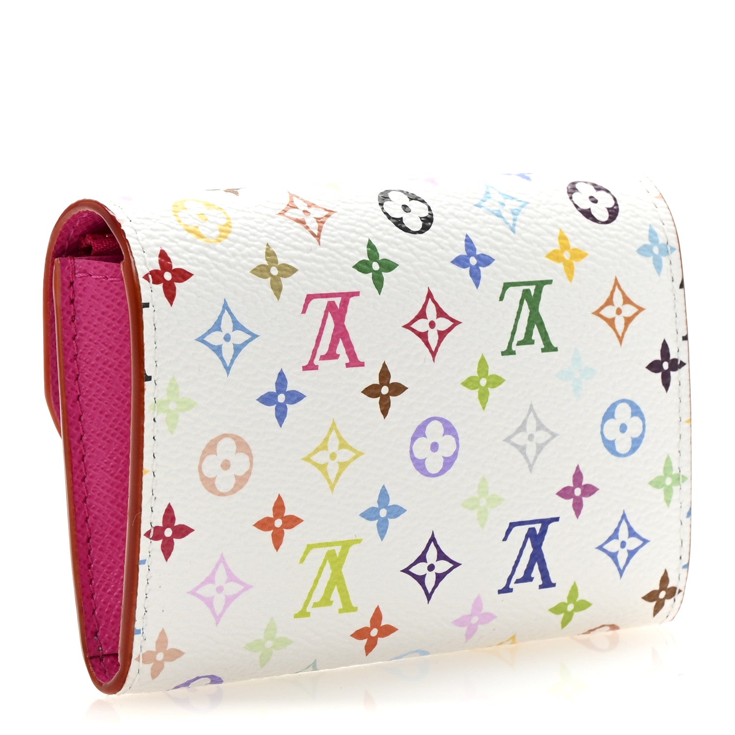 Louis Vuitton LV X TM Monogram Multicolor Rosalie Coin Purse White Kawaii Pink 3 of 6