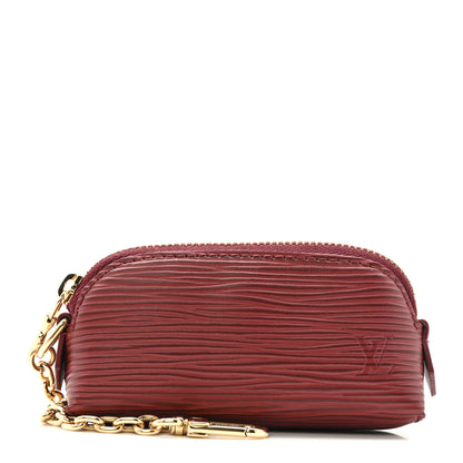 Louis Vuitton Epi Cosmetic Lipstick Pouch Monogram Rouge 1 of 8