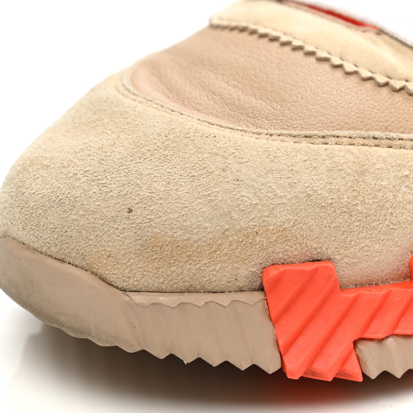 Goatskin Suede Bouncing Sneakers 36 Beige Sarrasin Sanguine