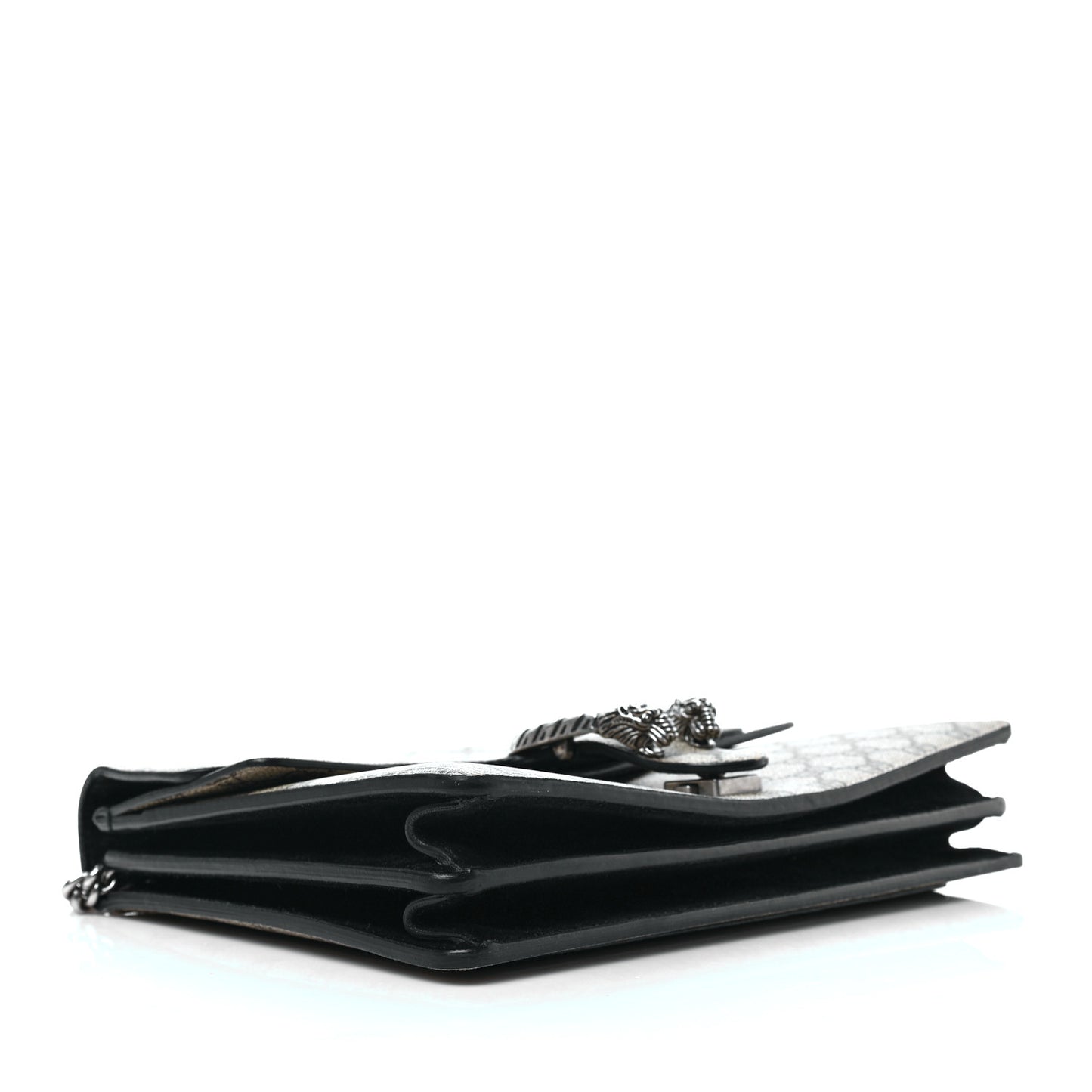 GG Supreme Monogram Medium Dionysus Shoulder Bag Black