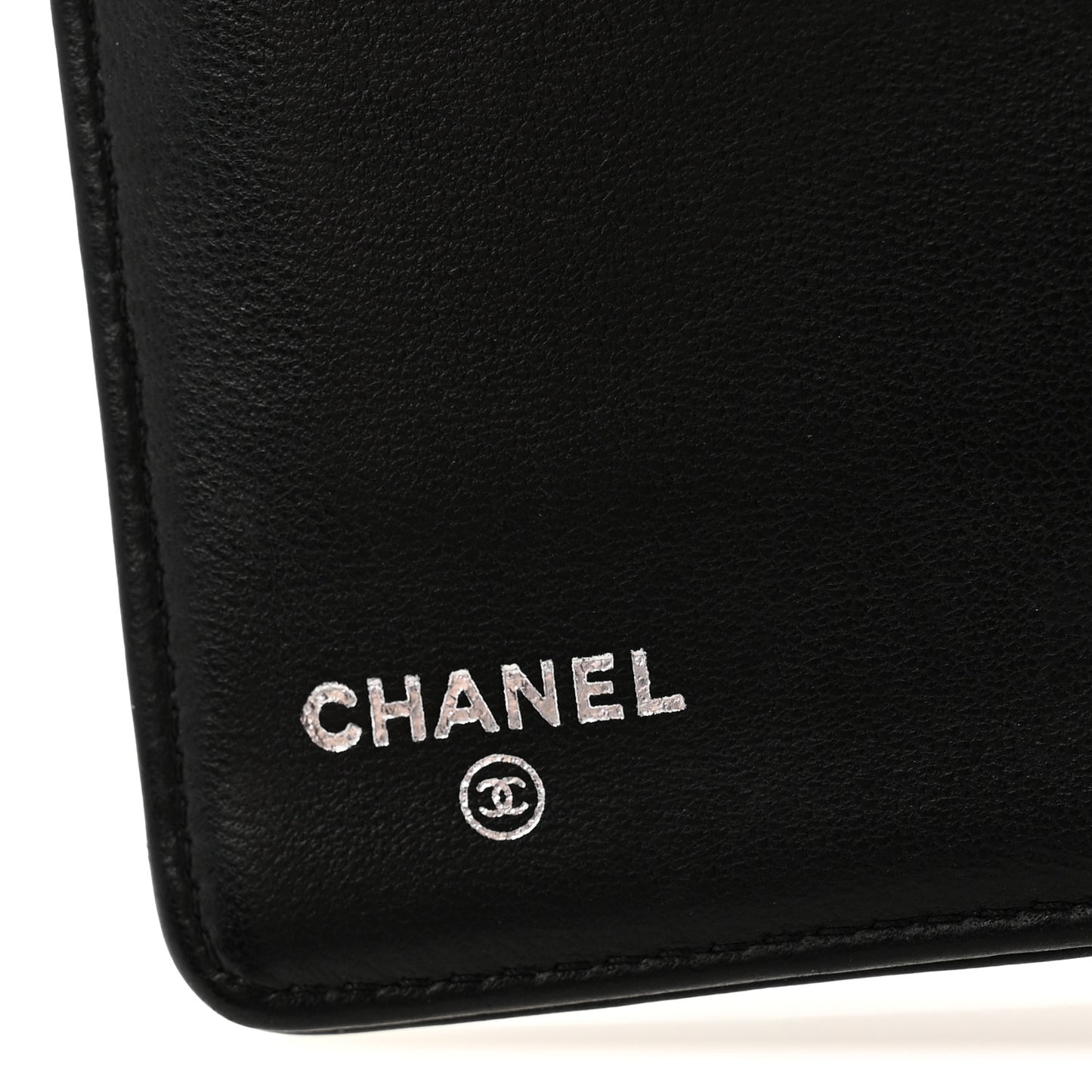 Lambskin Quilted Boy Yen Wallet Black