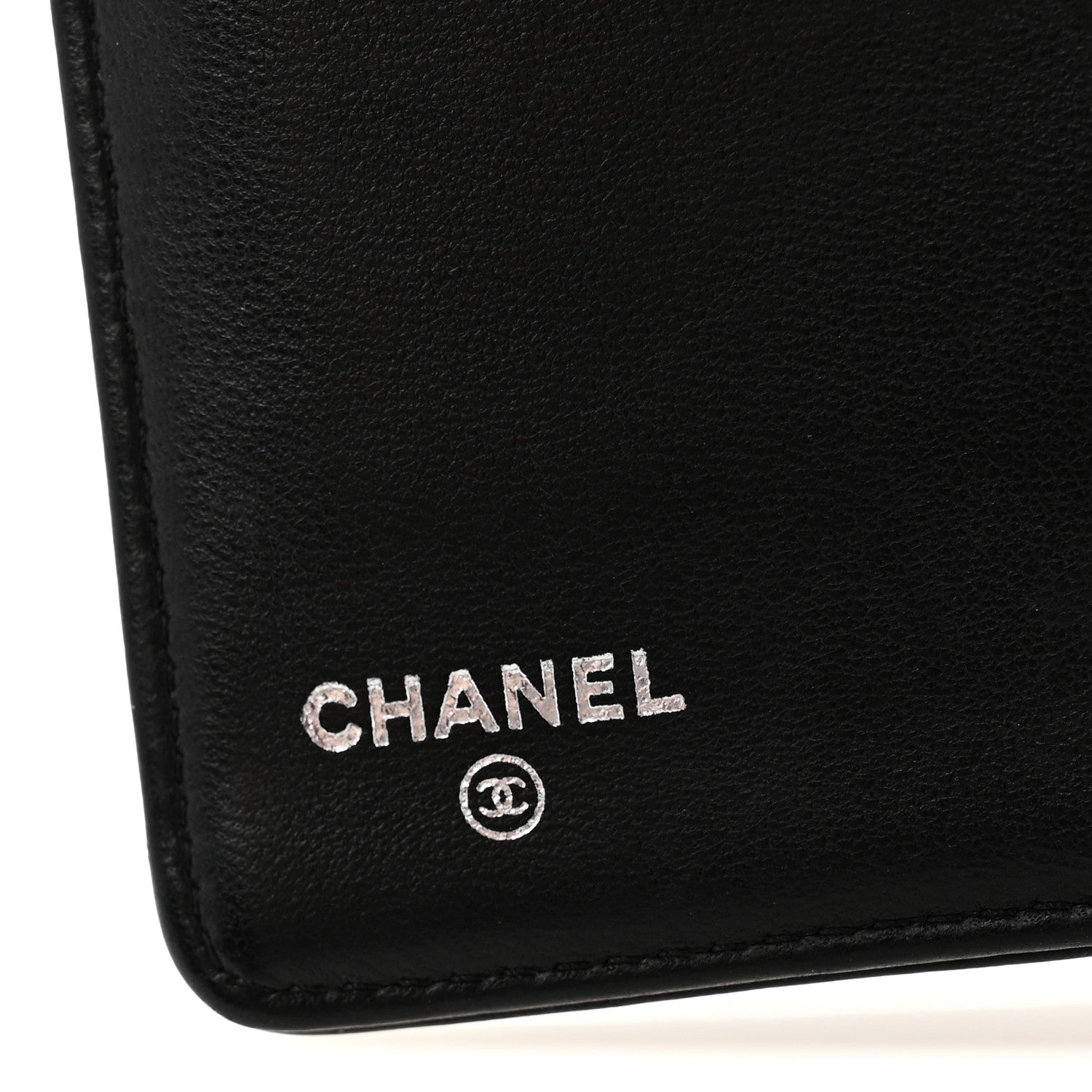 Chanel Lambskin Quilted Boy Yen Wallet Black 6 of 10