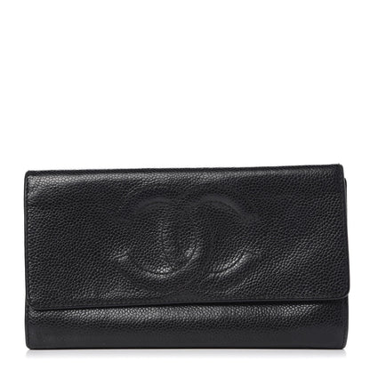 Chanel Caviar Timeless CC Wallet Black 1 of 9