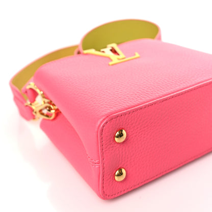 Louis Vuitton Taurillon Capucines Mini Dragon Fruit Pink Cedrat 7 of 8