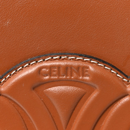 Celine Smooth Calfskin Small Cuir Triomphe Bucket Bag Tan 6 of 9