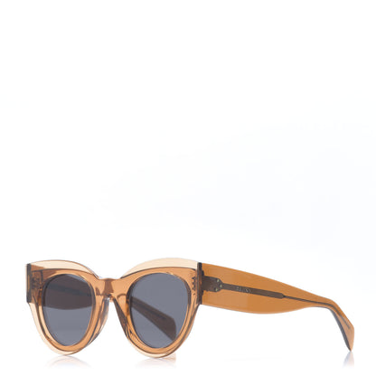Celine Acetate Petra Sunglasses CL41447/S Transparent Orange 1 of 6
