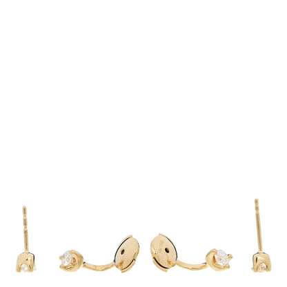 Anita Ko 18K Yellow Gold Diamond Classic Round Orbit Earrings 3 of 5