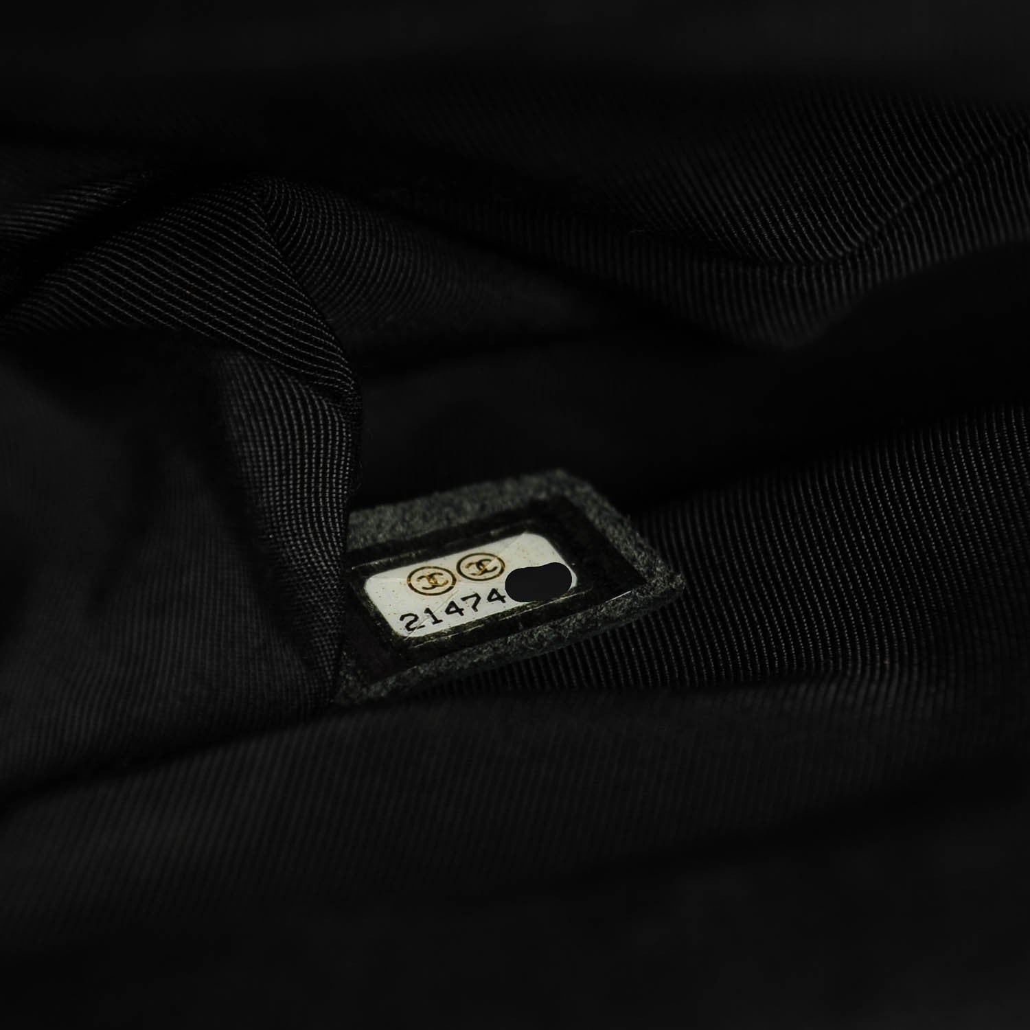 Chanel Felt Crest Embellished Medium Boy Flap Black 8 of 8