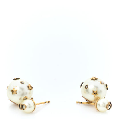 Christian Dior Pearl Mini Stars Tribales Earrings Gold 3 of 4