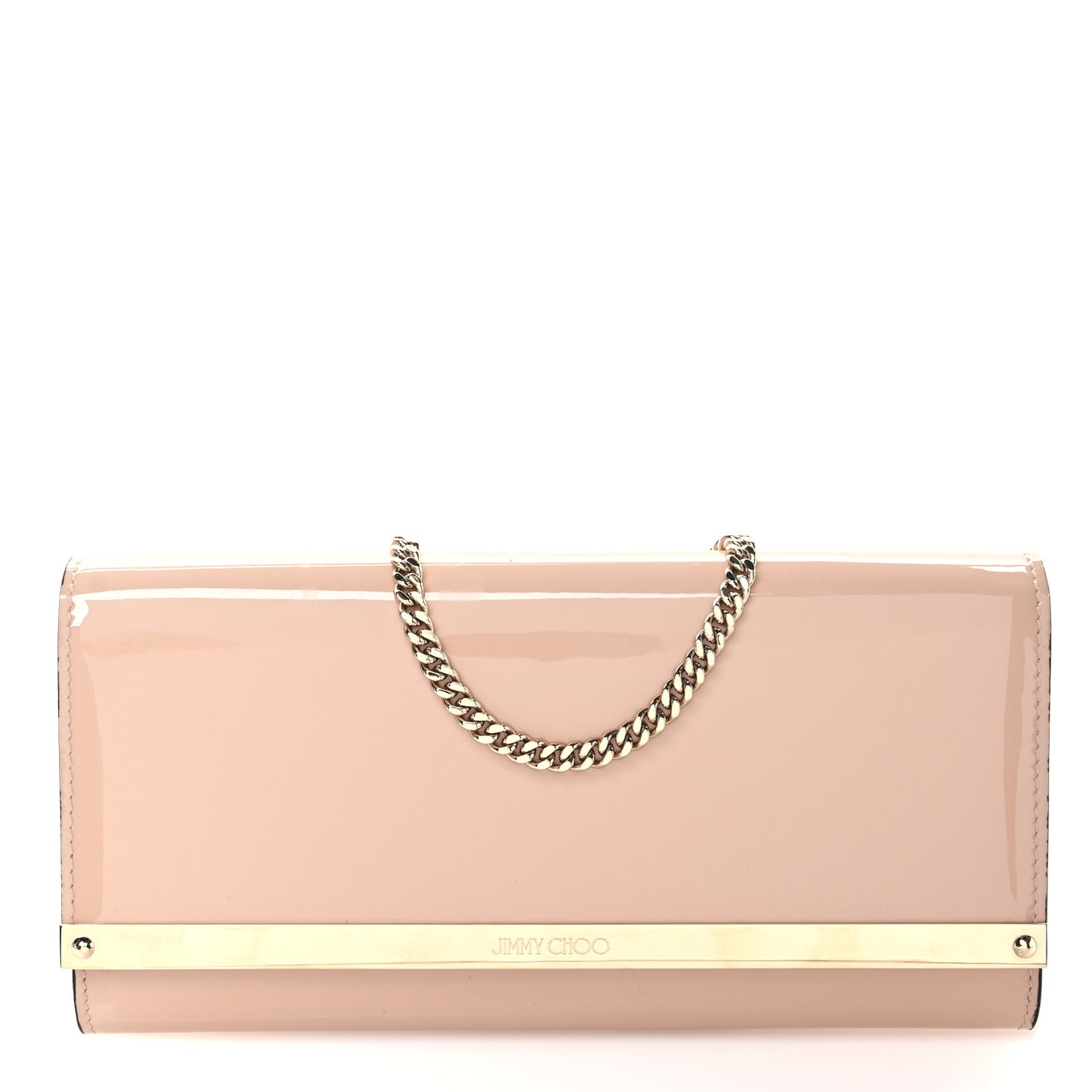 Patent Milla Wallet on Chain Powder Pink