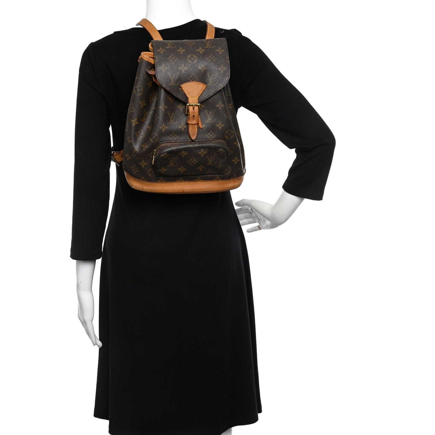 Louis Vuitton Monogram Montsouris MM Backpack 2 of 14