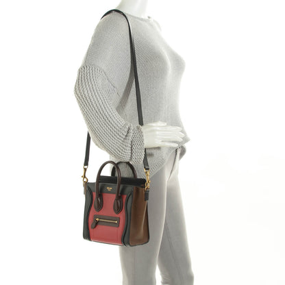 Celine Smooth Drummed Calfskin Multicolor Nano Luggage 2 of 8