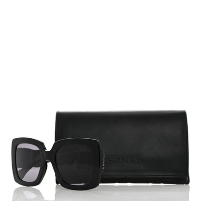 Chanel Acetate Calfskin Square Sunglasses 5474-Q-A Black 8 of 8
