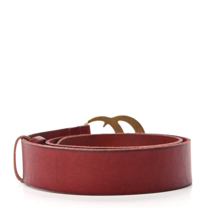 Gucci Faded Calfskin Double G 40mm Belt 80 32 Red 2 of 4