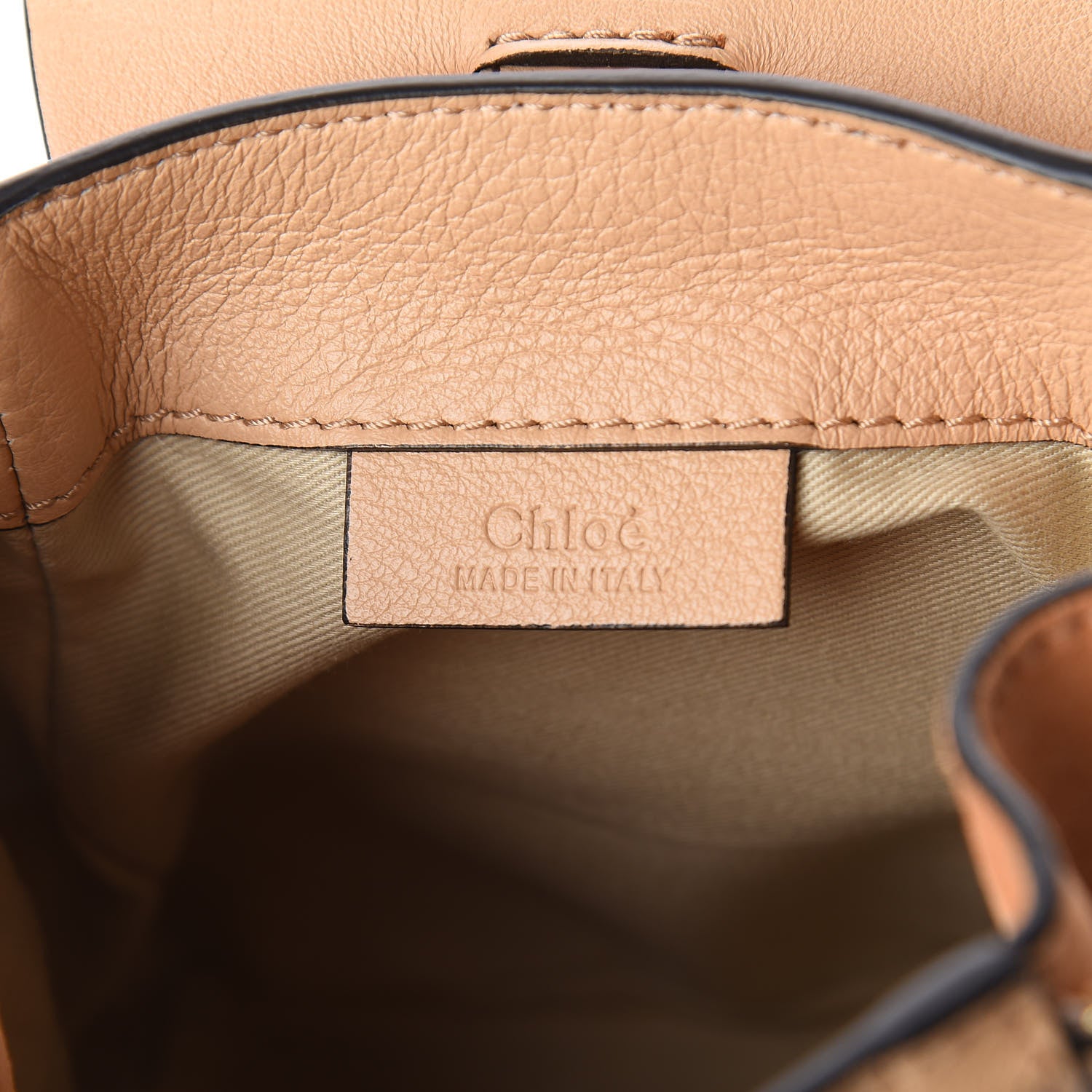 Chloe Suede Calfskin Mini Faye Backpack Sand 7 of 9