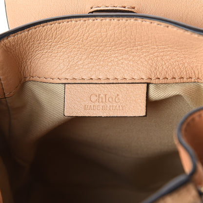 Chloe Suede Calfskin Mini Faye Backpack Sand 7 of 9