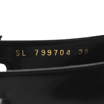 Saint Laurent Vitello Marilyn Lee 75 Slingback Pumps 39 Black 7 of 10