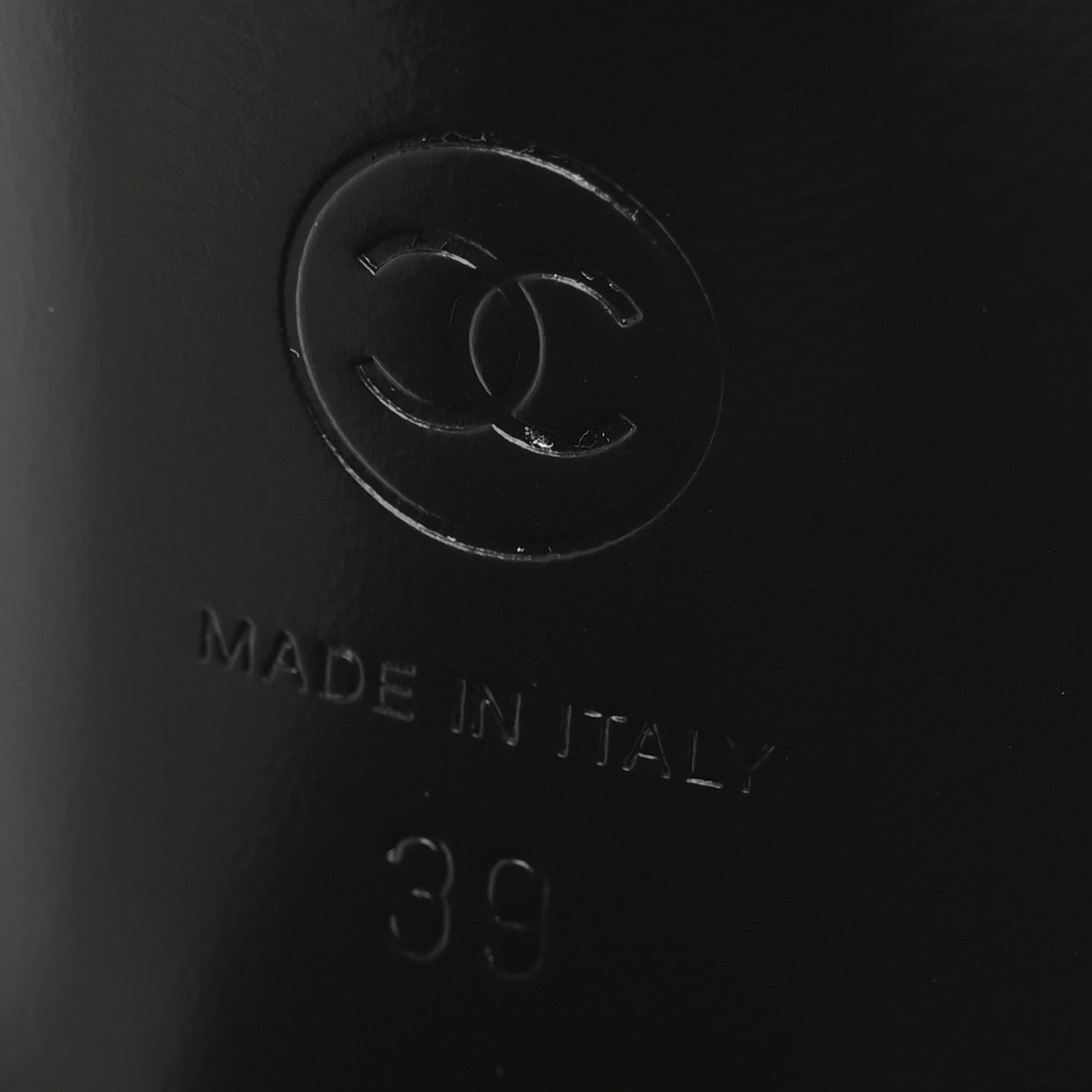 Chanel Printed Lambskin CC Platform Sandals 39 White Black 7 of 9