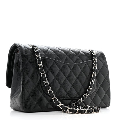 Chanel Caviar Quilted Medium Double Flap Black 3 of 13
