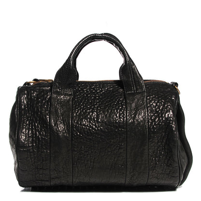 Alexander Wang Pebbled Lambskin Rocco Black Antique Brass Hardware 1 of 9