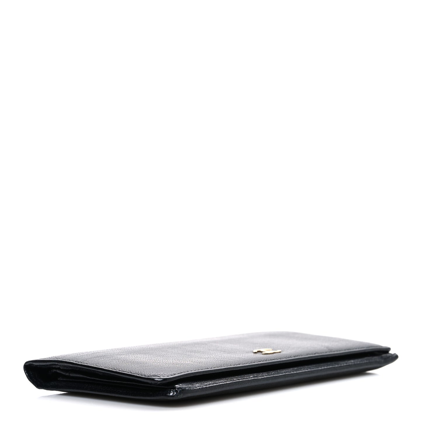 Goatskin Yen Wallet Black