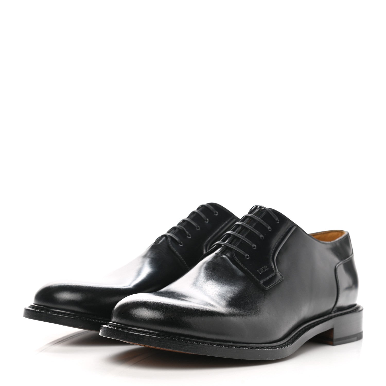 Christian Dior Calfskin Lace Up Oxford Loafers 46 Black 3 of 8