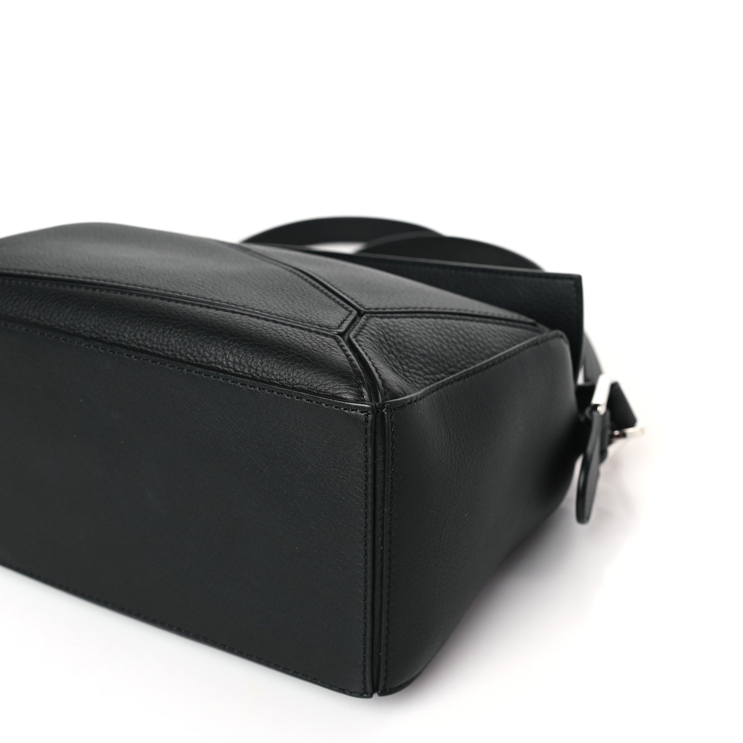 Calfskin Small Puzzle Bag Black