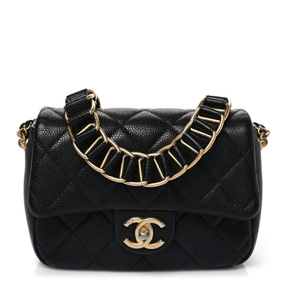 Chanel Caviar Quilted Mini Chain Soul Flap Black 1 of 10