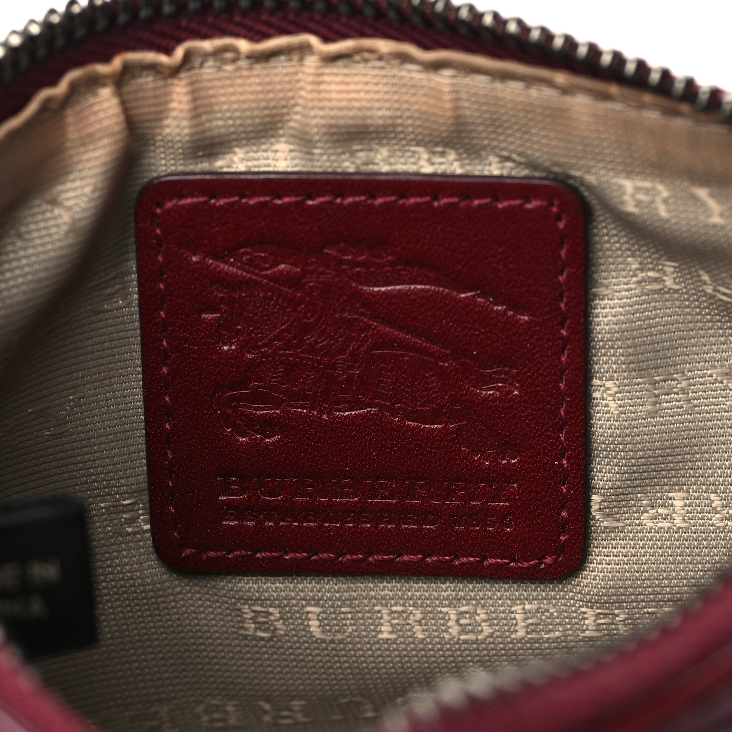 Burberry Supernova Check Wristlet Berry Red 6 of 8