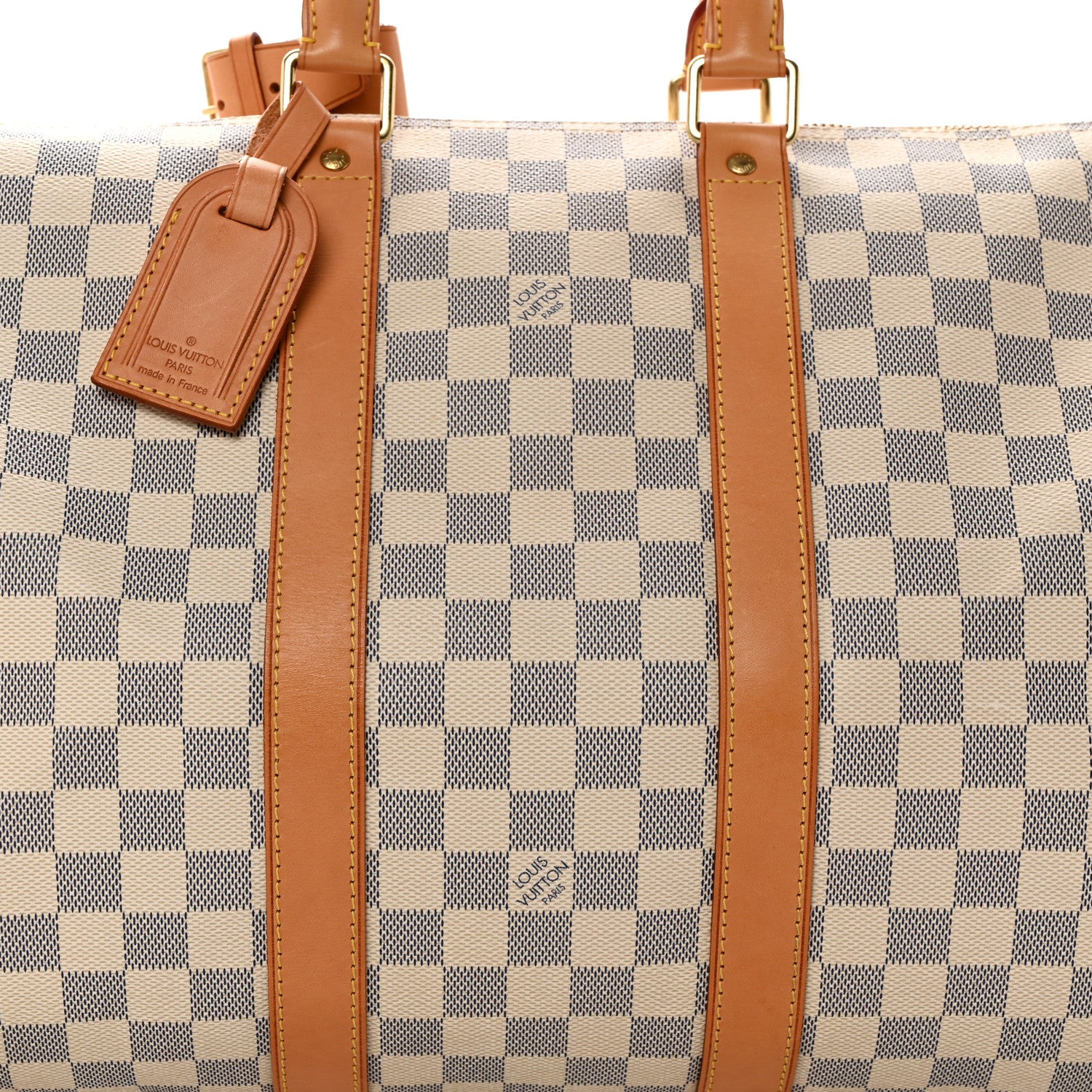 Louis Vuitton Damier Azur Keepall Bandouliere 45 8 of 16