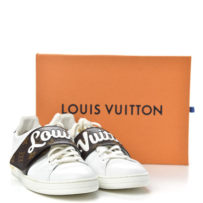 Louis Vuitton Calfskin Monogram Frontrow Sneakers 37.5 White 11 of 11
