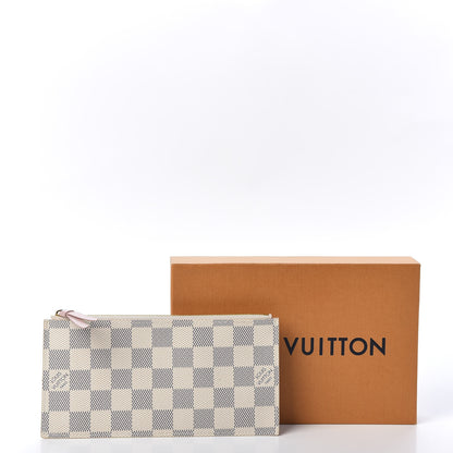 Louis Vuitton Damier Azur Felicie Chain Wallet Zippered Insert Rose Ballerine 8 of 8