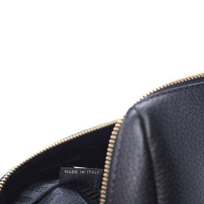 Prada Vitello Daino Cosmetic Pouch Black 7 of 8