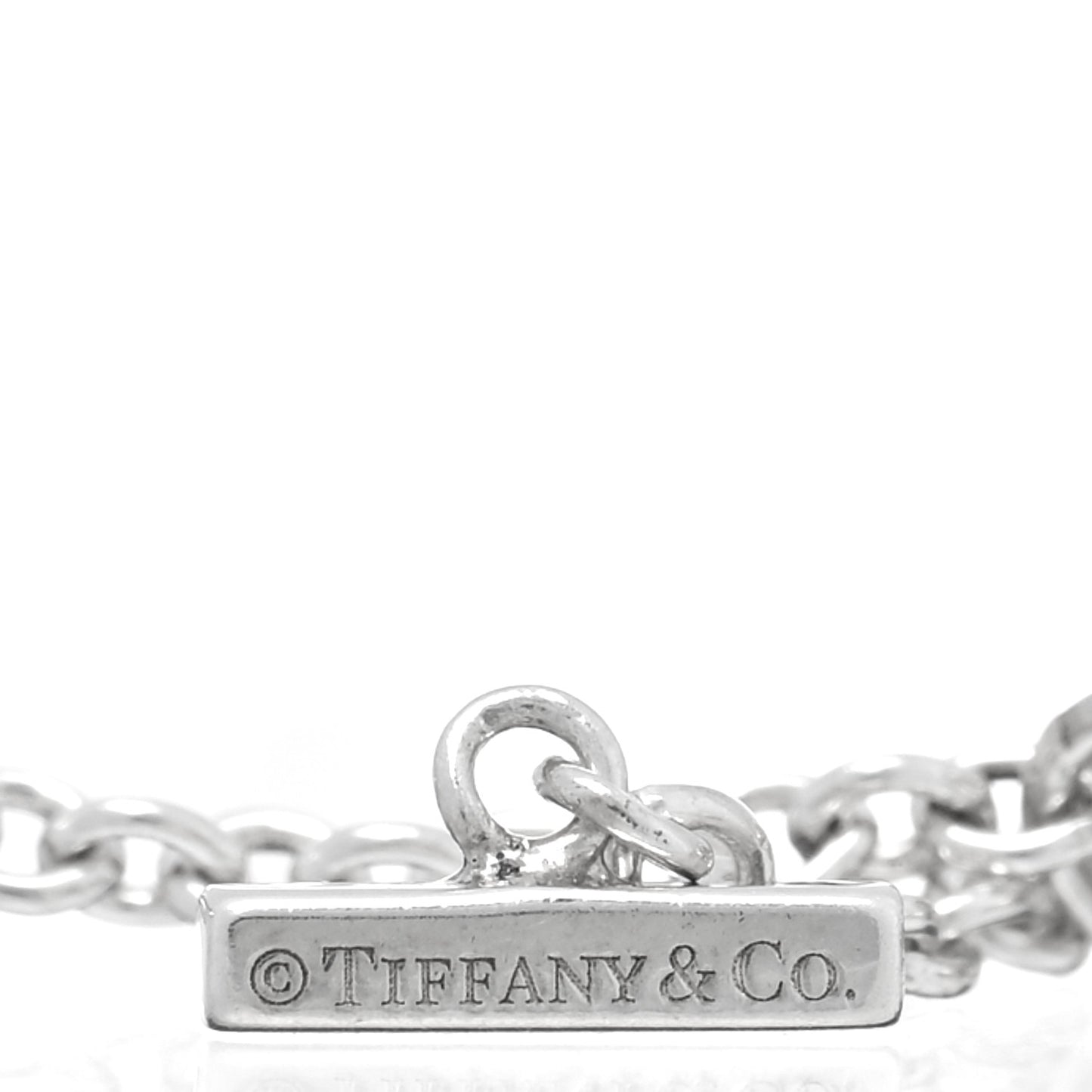 Sterling Silver Double T Smile Bracelet