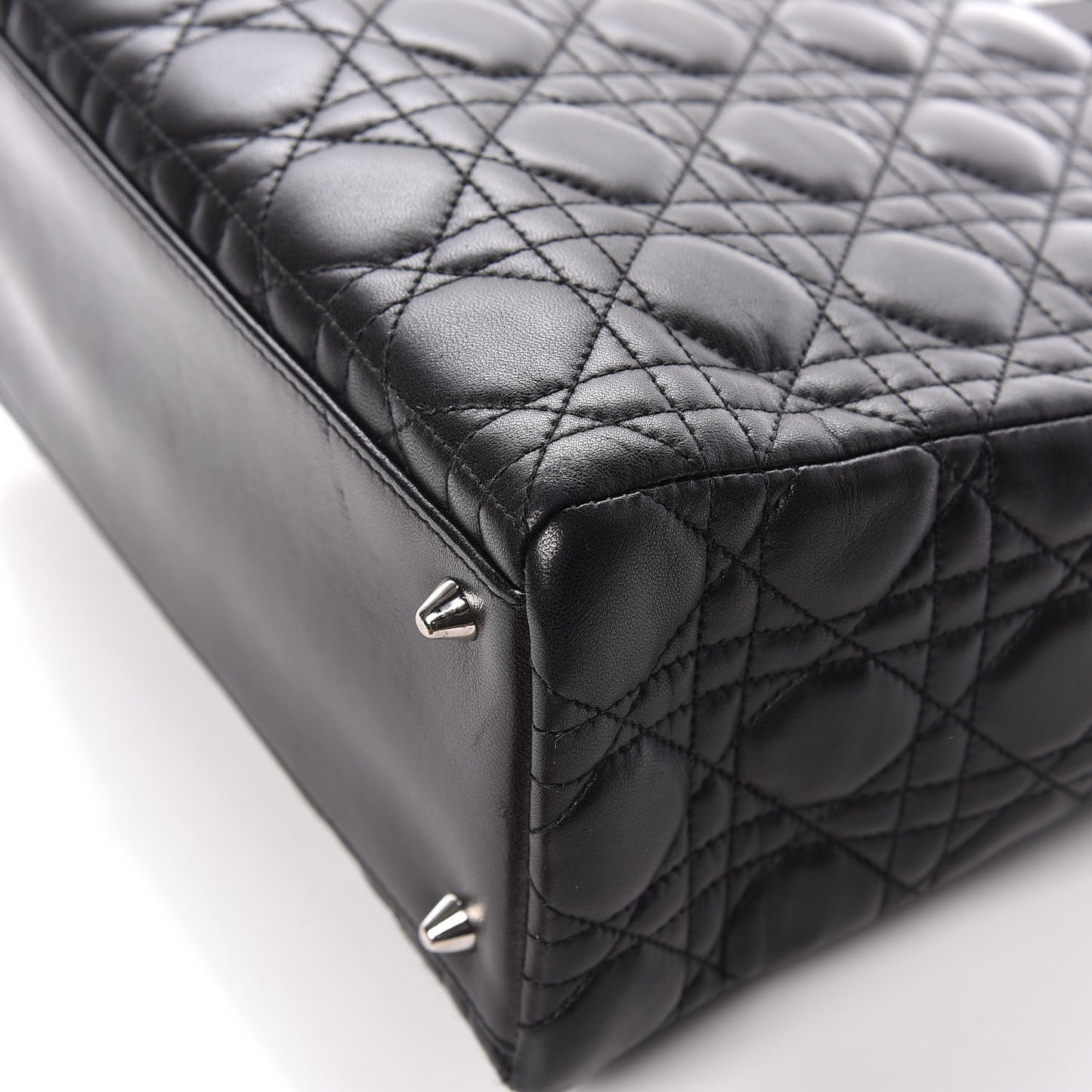 Lambskin Cannage Medium Lady Dior Black