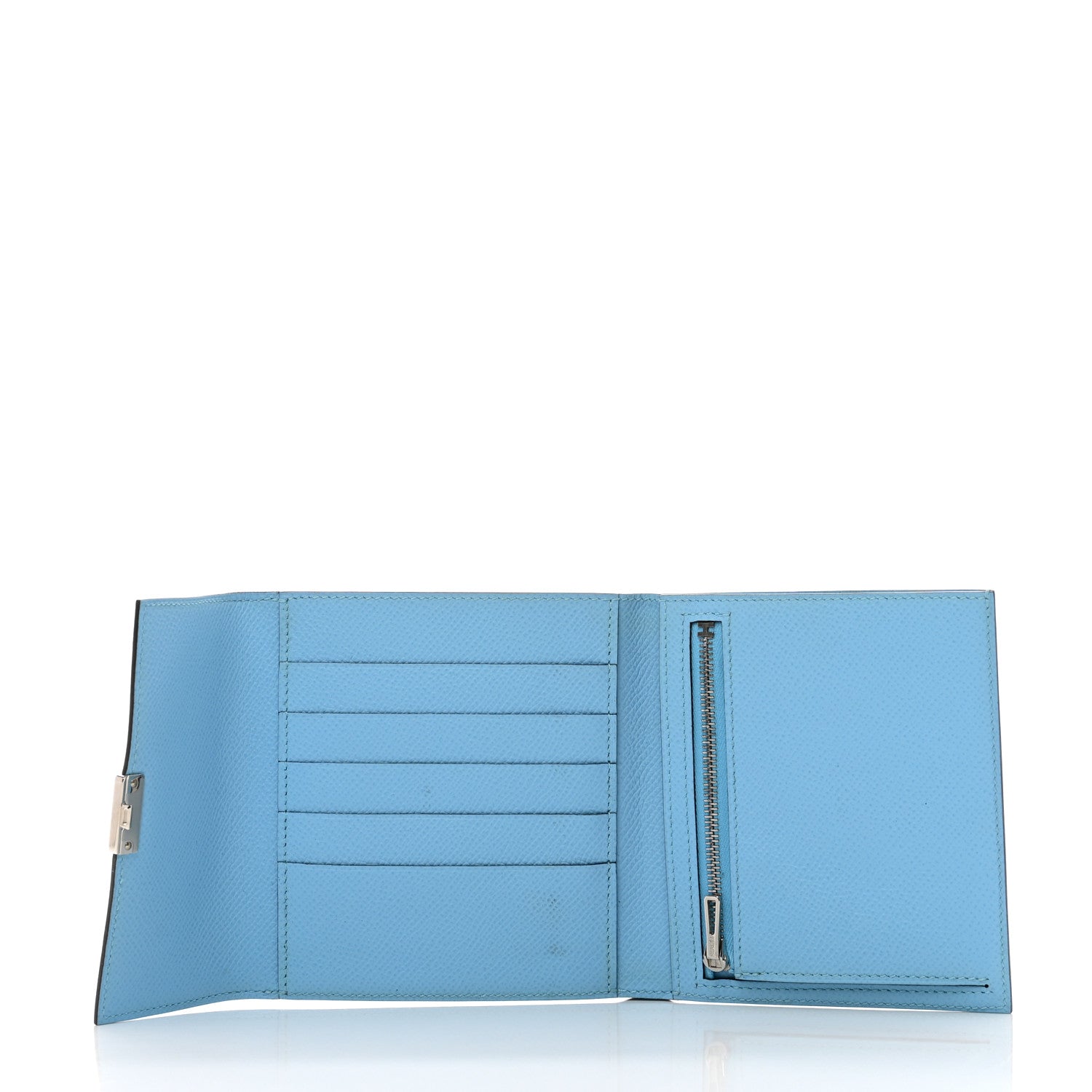 Hermes Epsom Clic 12 Wallet Celeste 5 of 9