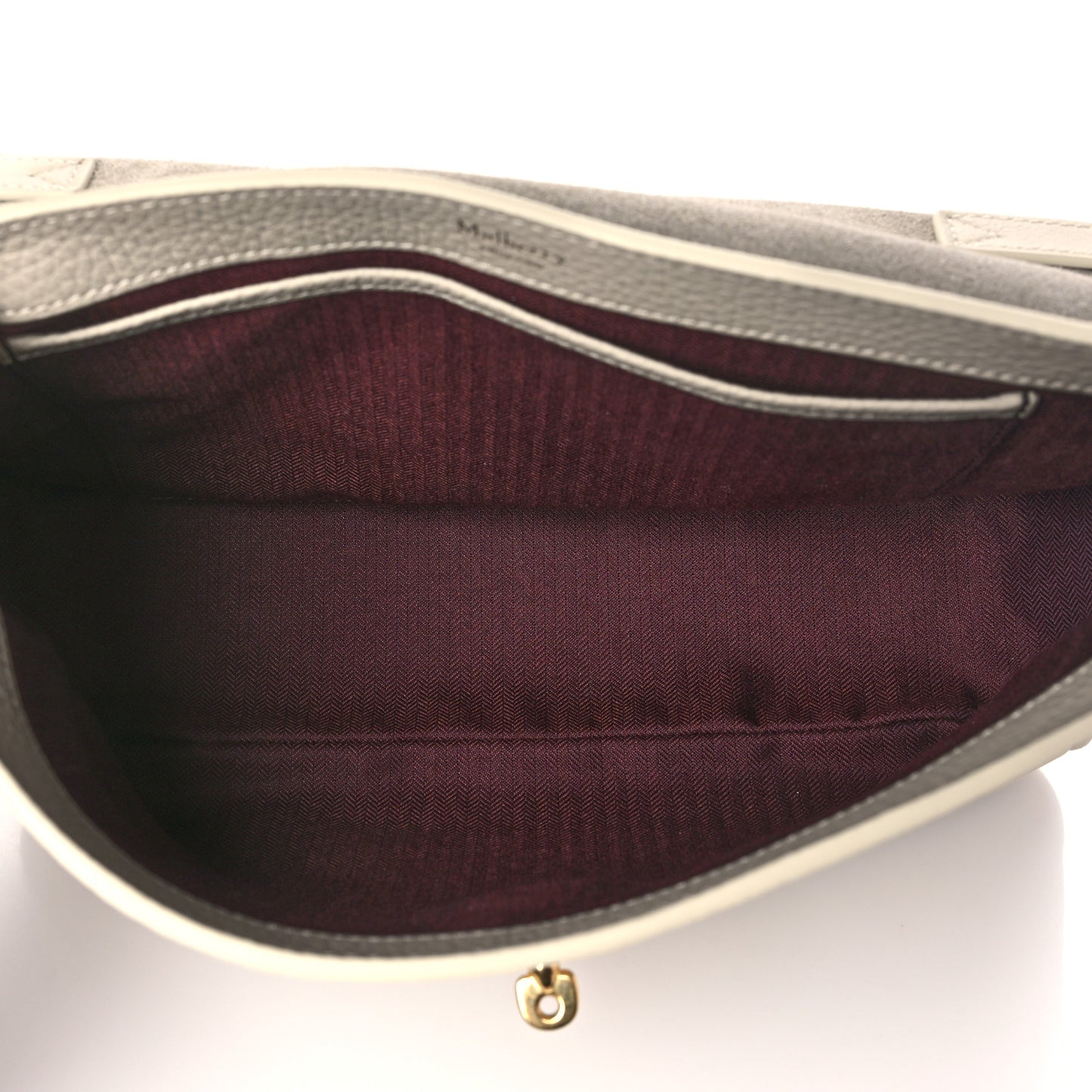 Heavy Grain Calfskin Small Bryn Chalk