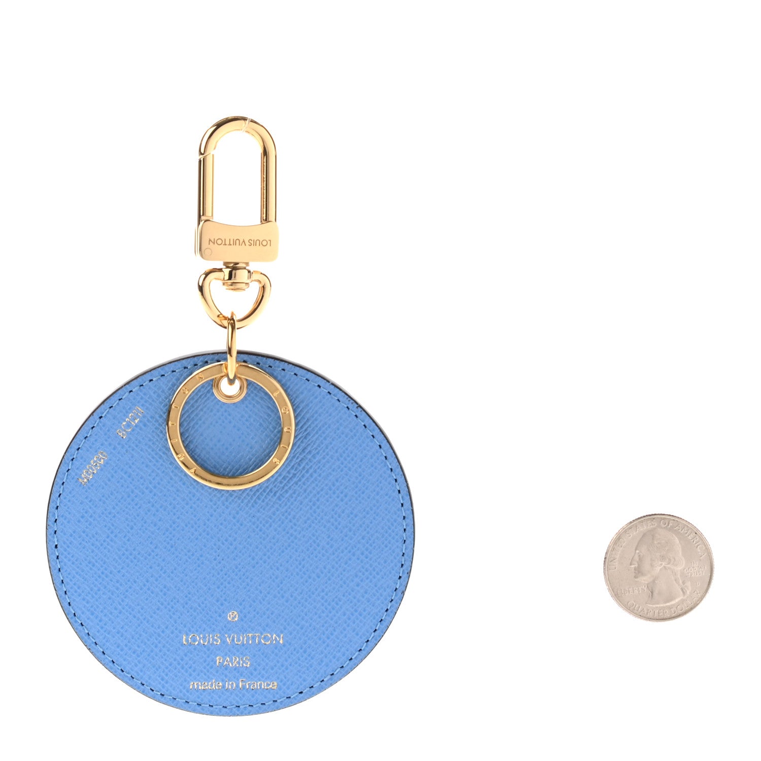 Louis Vuitton Monogram 2021 Christmas Animation China Wall Bag Charm Key Ring Myosotis Blue 2 of 4
