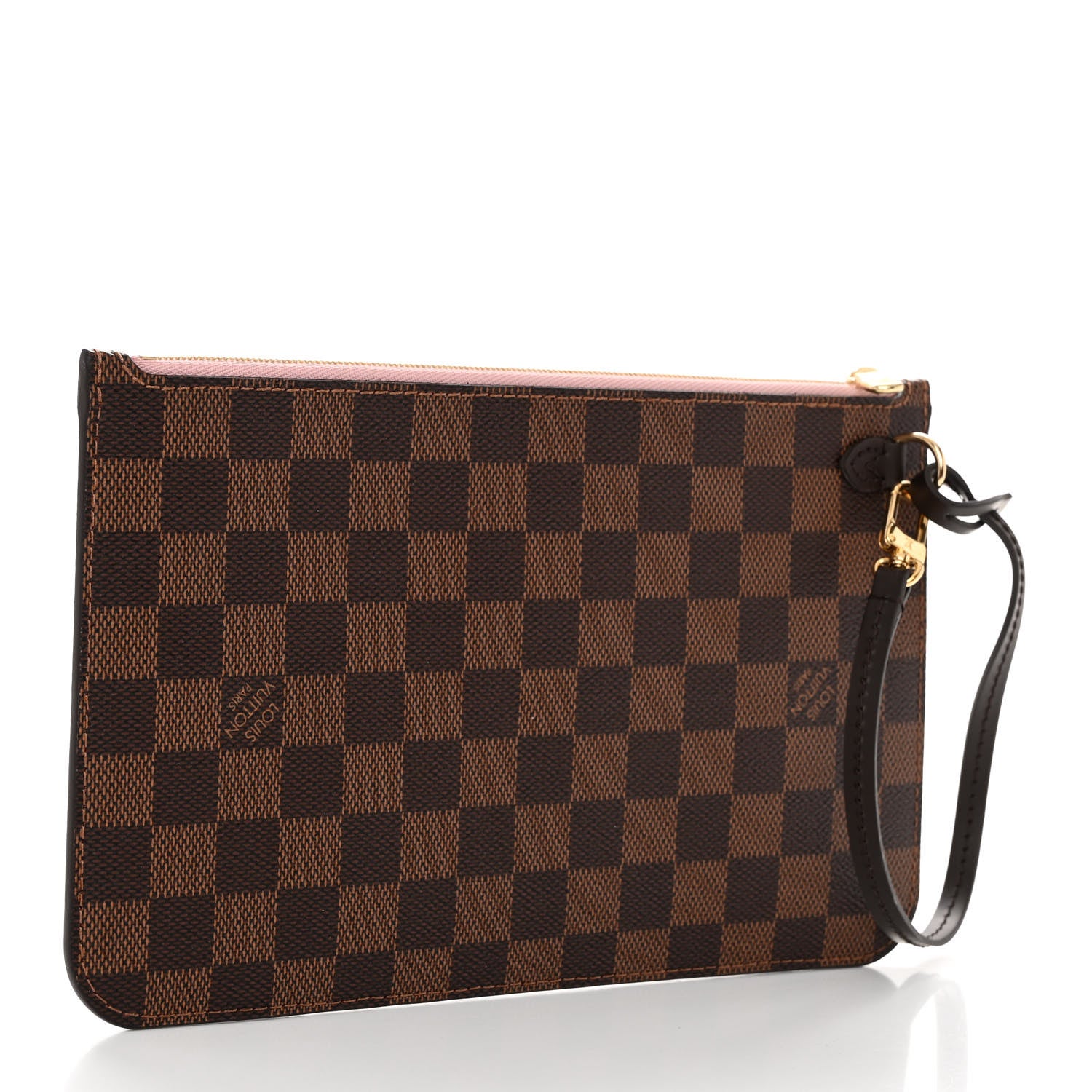 Louis Vuitton LOUIS VUITTON Damier Ebene Neverfull MM GM Pochette Rose Ballerine 3 of 6