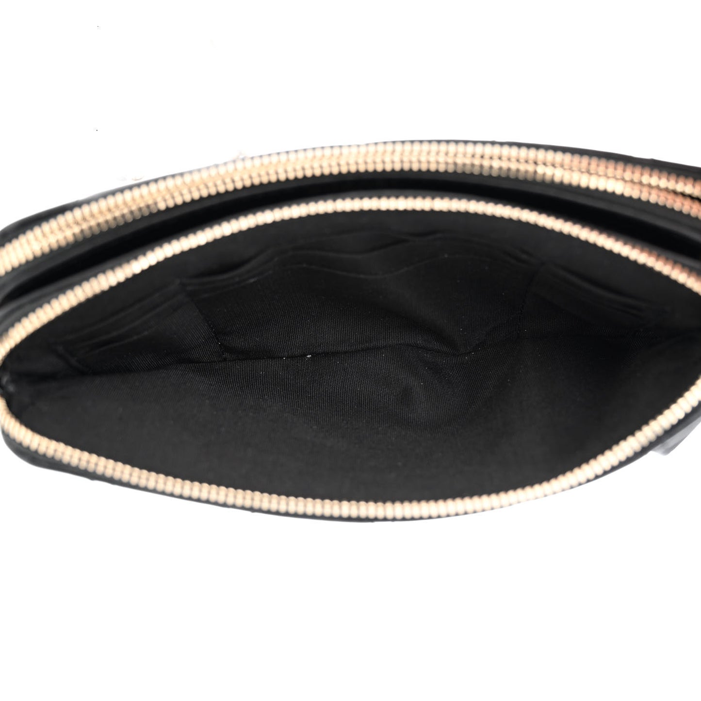 Calfskin Quilted Pearl Small Clutch With Chain Black