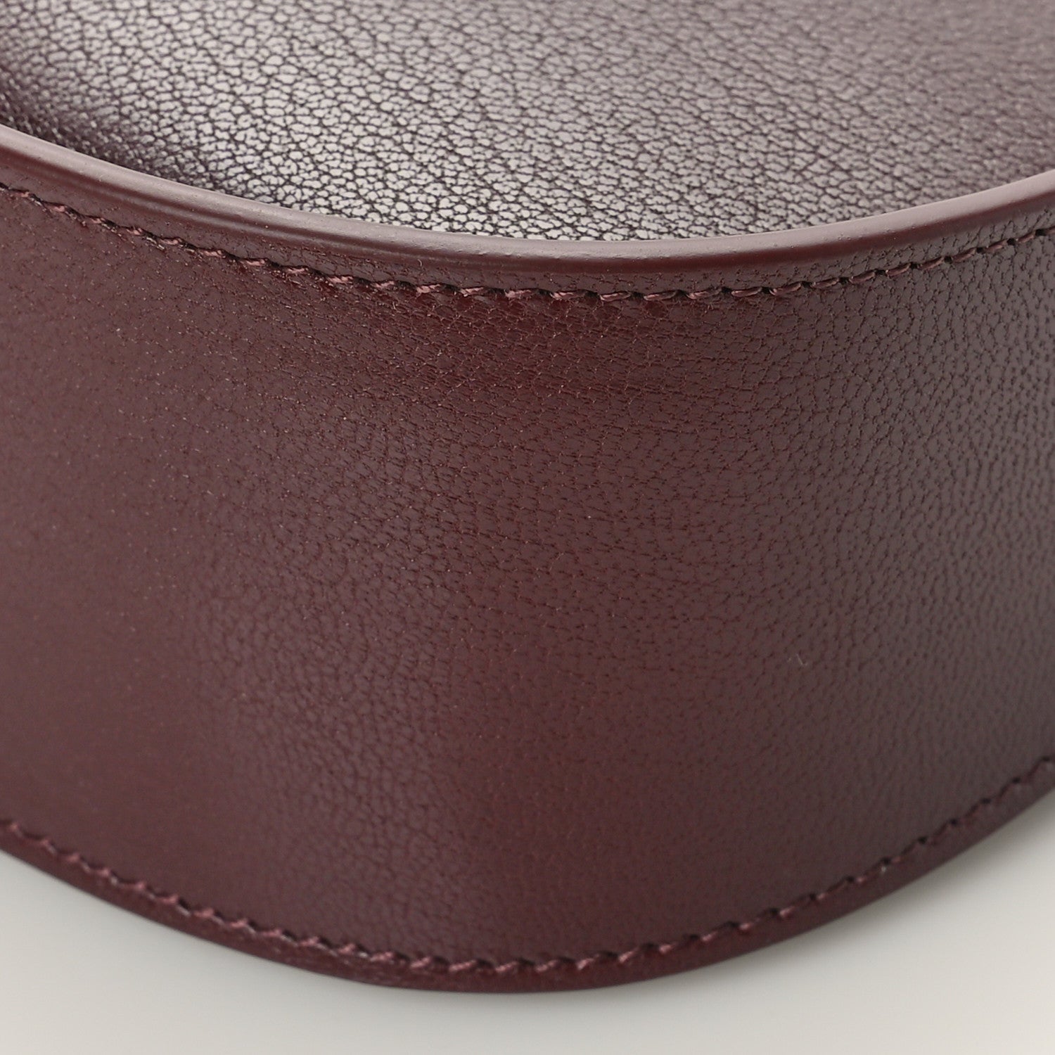 The Row Grained Calfskin Half Moon Shoulder Bag Raisin 9 of 9