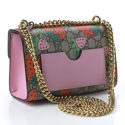 Gucci GG Supreme Monogram Strawberry Small Padlock Shoulder Bag 3 of 10