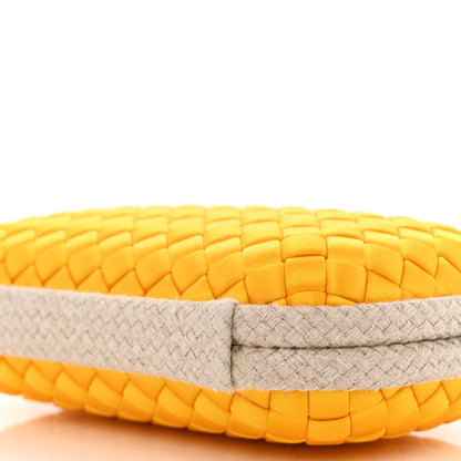 Bottega Veneta Satin Knot Clutch Yellow 8 of 9