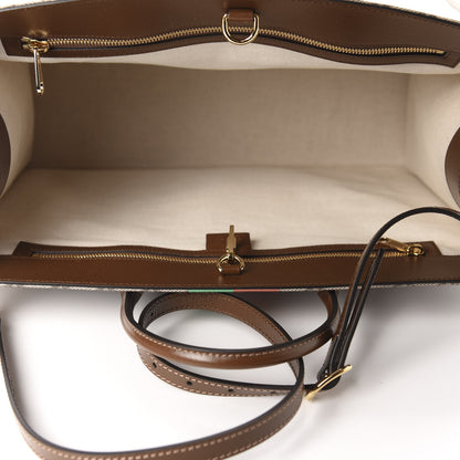 Gucci GG Supreme Monogram Fake/Not Large Retro Interlocking G Tote Bag Beige Brown Sugar 5 of 10